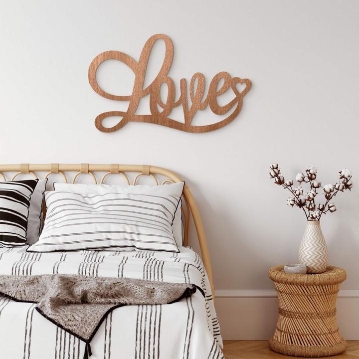 Immagine prodotto Trenddeko Mogano - Amore con cuore (25 x 120 cm)