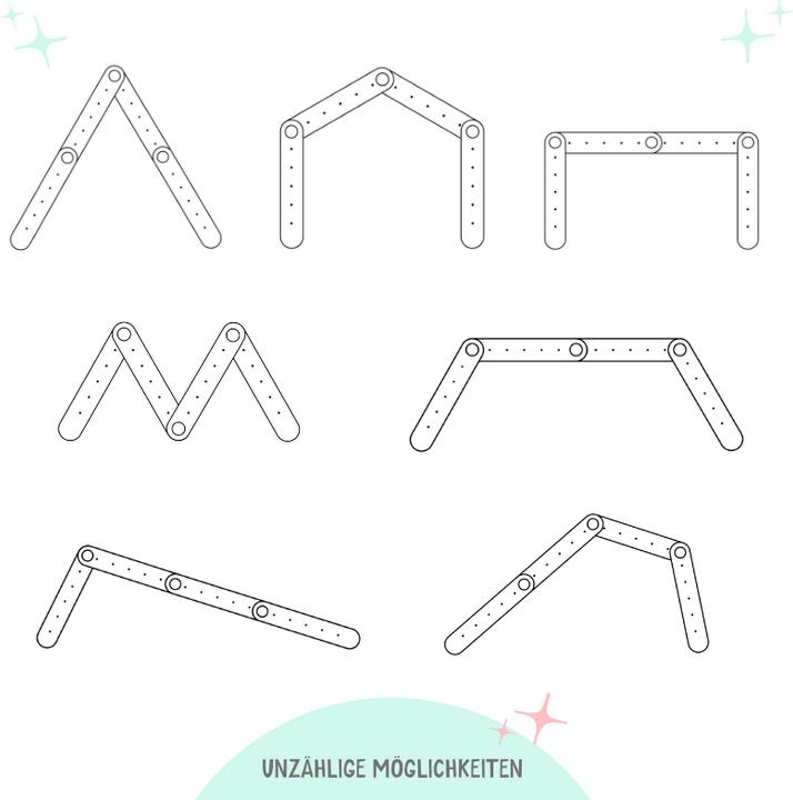 Produktbild Müggi Wandelbares Pikler Kletterdreieck Set mit Rutsche