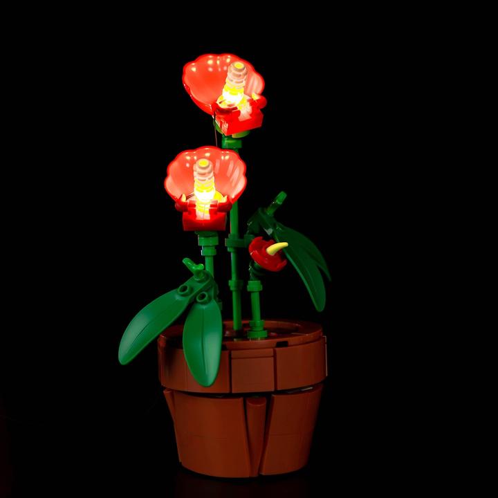 Actual product image BrickBling LED light set for LEGO Mini plants (10329)