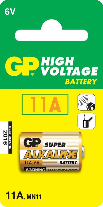 Actual product image GP Batteries Alkaline, 6 V/38 mAh (1 pcs., 11A, 38 mAh)