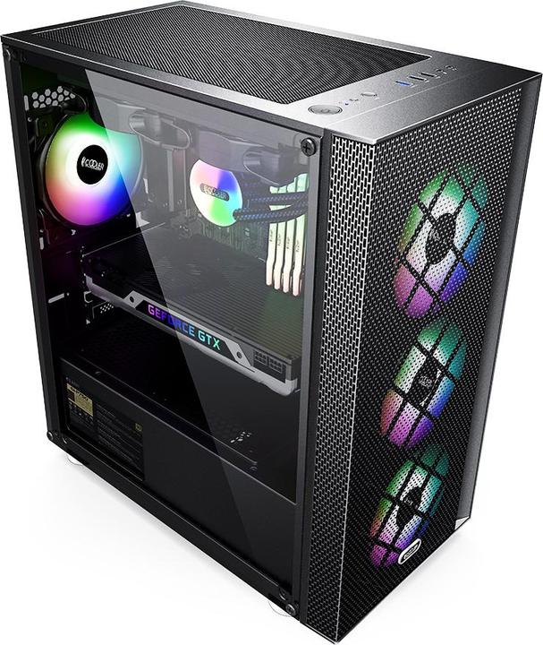 Image du produit Pccooler Platinum MM200 MESH Noir avec 4 (mATX, ATX)