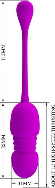 Actual product image Lovetoy PRETTY LOVE - Callie, 12 vibration functions Memory function 12 thrusting settings