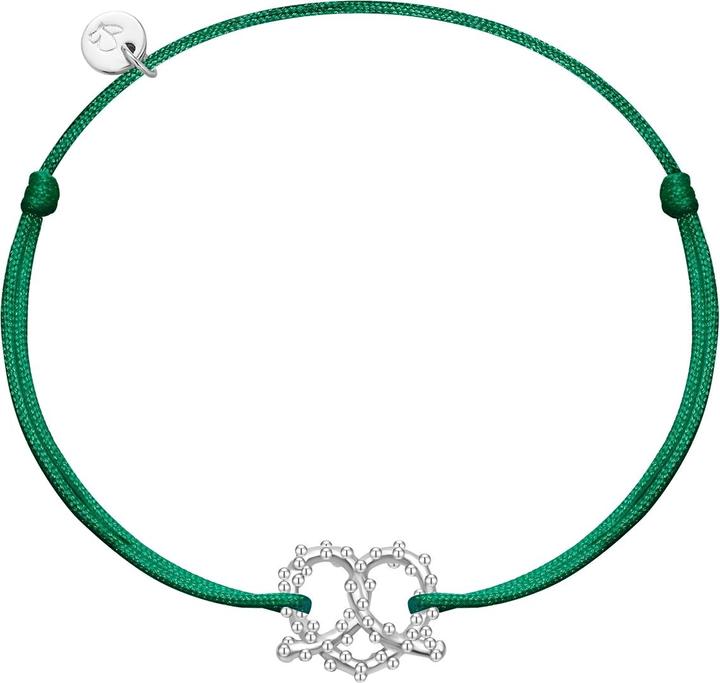 Immagine prodotto Glanzstücke München Bracciale da donna con cuore pretzel - 36384 (22 cm, Argento)