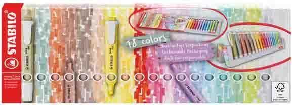 Produktbild STABILO Swing Cool Nature Colors (Mehrfarbig, 4 mm, 18 x)
