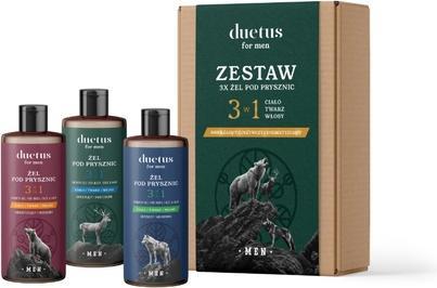 Sylveco Duetus For Men Shower Gel Set - Moisturizing, Nourishing, And Energizing Gels, 300 Ml Each (300 ml)