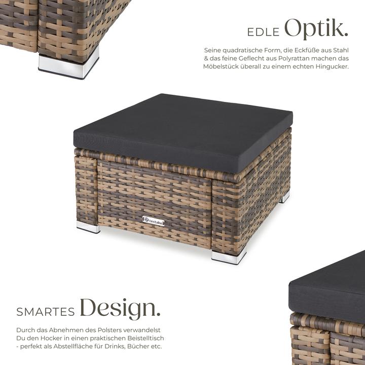 Immagine prodotto tectake Pouf in rattan