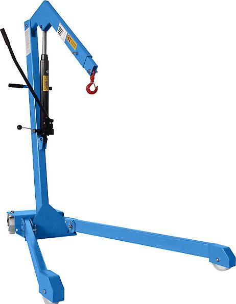Image du produit Janssen Hydraulik-Technik Grue d'atelier BLUE, force 500 kg, châssis roulant en forme de V, système