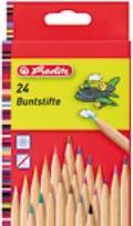 Produktbild Herlitz Buntstifte natur FSC Holz 24er Hängeschachtel (Farbig sortiert, 24 x)