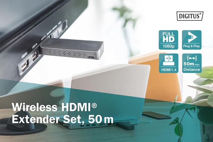 Produktbild Digitus Wireless HDMI Extender Set (50 m, HDMI 1.4a)