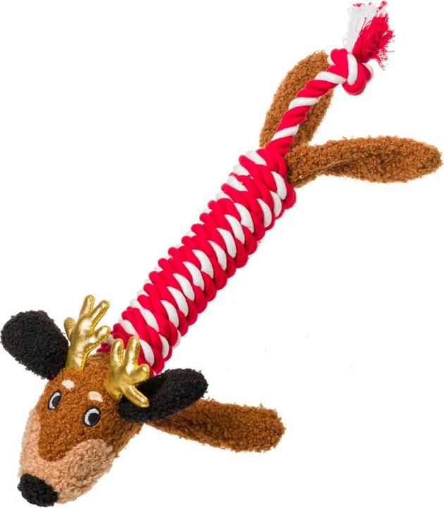 Image du produit House Of Paws Dachshund Through The Snow Christmas Rope Dog Toy (chien de blaireau à travers la neige) (Jouet à déchirer pour chien)