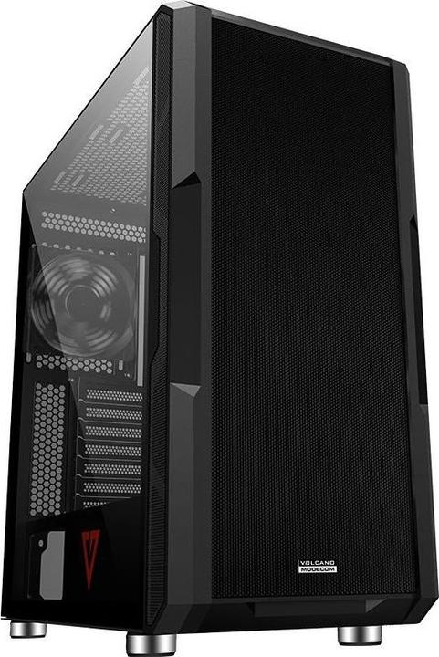 Actual product image Modecom Volcano Amirani Juodas Computer Housing (Mini-ITX, ATX, mATX)