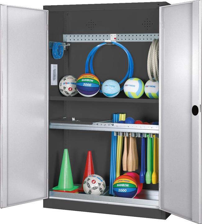 Immagine prodotto C+P Armadio modulare per attrezzature sportive con attrezzatura completa (HxLxP: 195x120x50 cm, con