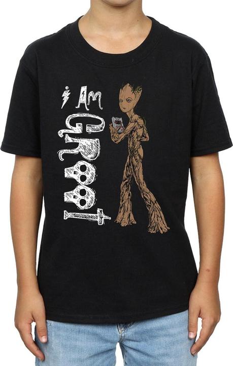 Actual product image Boys Avengers Infinity War I Am Teenage Groot T-Shirt (140, 146)