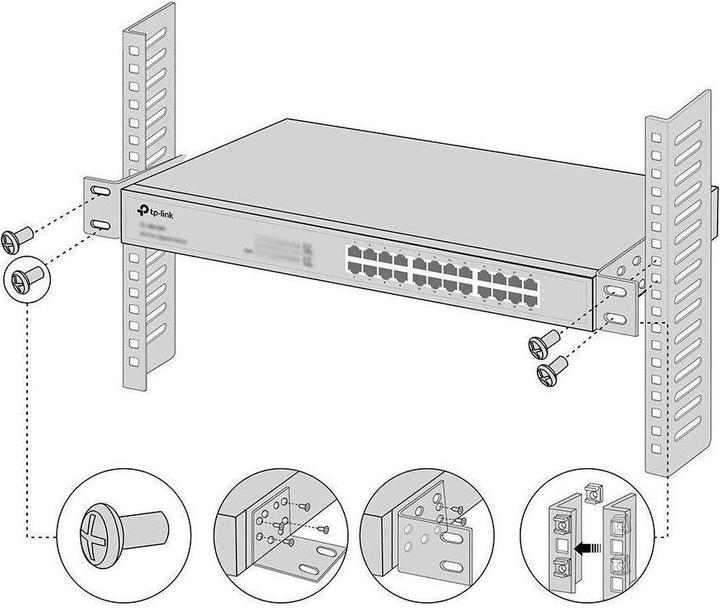 Produktbild TP-Link RACKMOUNT KIT-13 - RackMount Kit-13 - Rack mount bracket kit, 13"