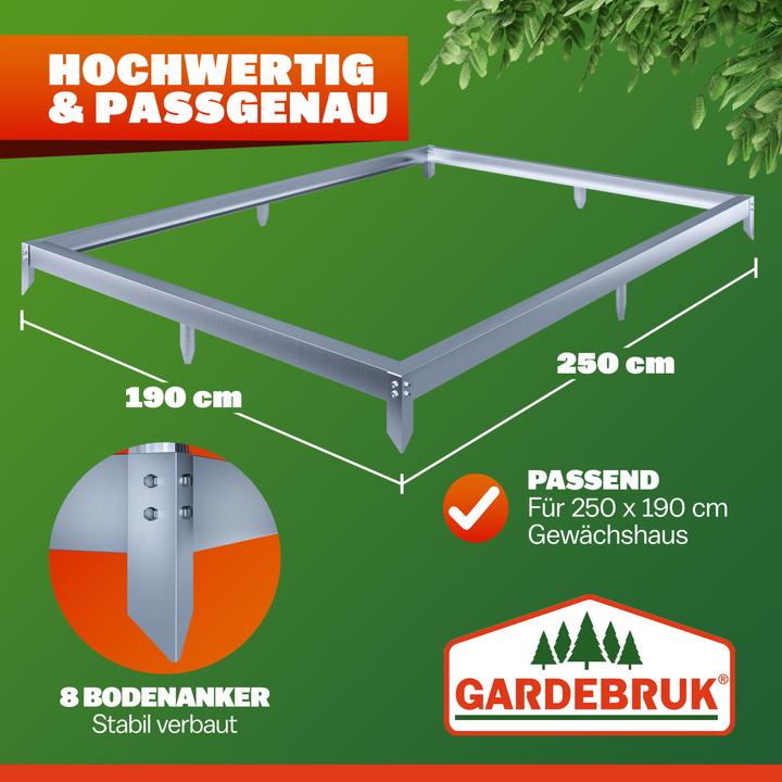 Actual product image Gardebruk Stahlfundament