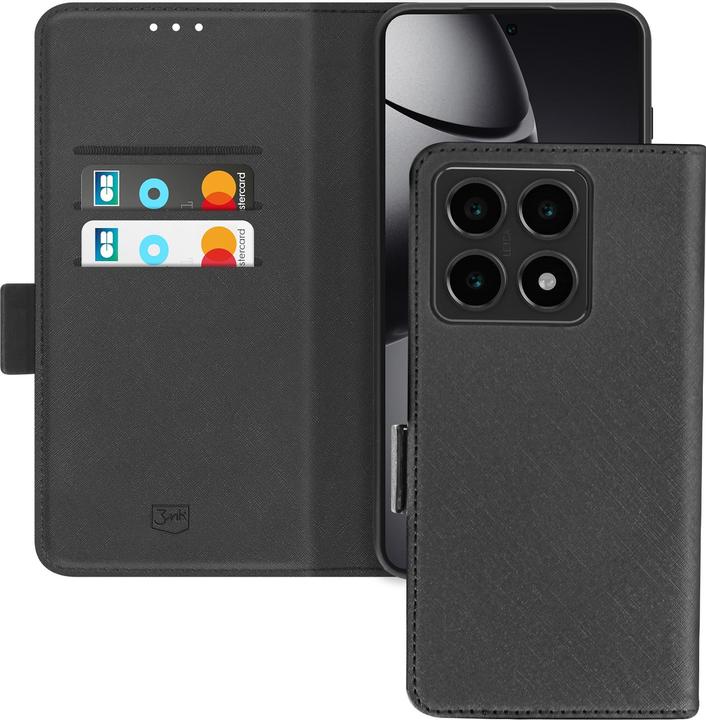 Actual product image 3MK Wallet Case for Xiaomi 14T Pro - Black (Xiaomi 14T Pro)