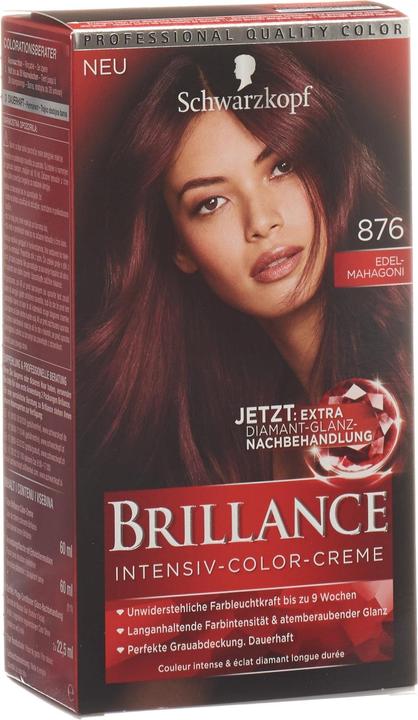 Actual product image Schwarzkopf Brilliance (876 fine mahogany)