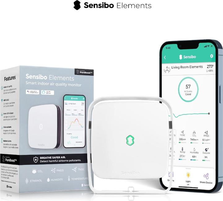 Actual product image Sensibo Elements - Your smart indoor air quality monitor