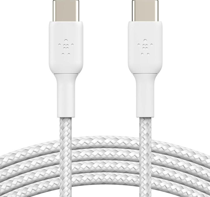 Immagine prodotto Belkin Cavo da USB-C a USB-C intrecciato in PVC da 2 m in confezione doppia (2 m, USB 2.0)