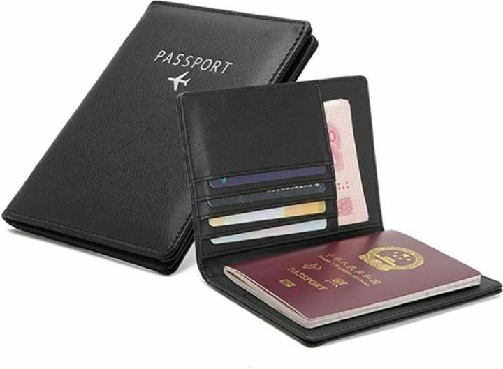 Immagine prodotto JTI Copri passaporto in pelle PU, nero (Copertina del passaporto)