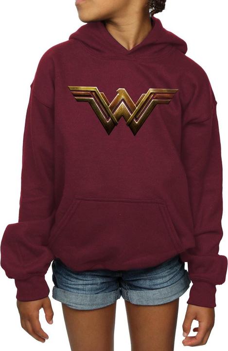 Image du produit - Sweat à capuche JUSTICE LEAGUE MOVIE WONDER WOMAN EMBLEM - Fille (140, 146)