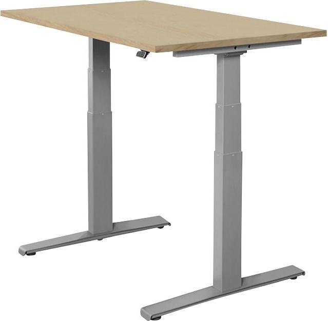 Produktbild Schäfer Shop Schreibtisch SET UP, T-Fuss-Gestell, elektrisch höhenverstellbar, Breite 1200/...