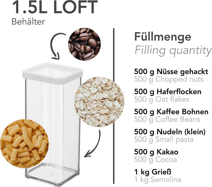 Actual product image Rotho Loft 1.5 L czarny (1.50 l)