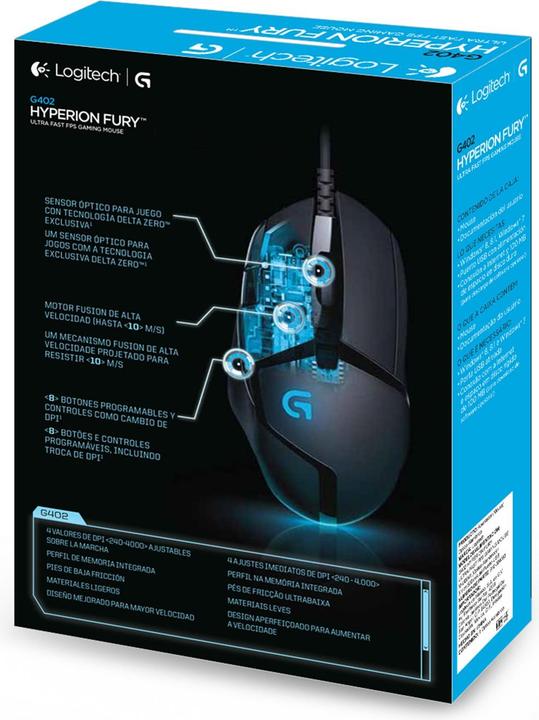 Image du produit Logitech G G402 Hyperion Fury (Filaire)