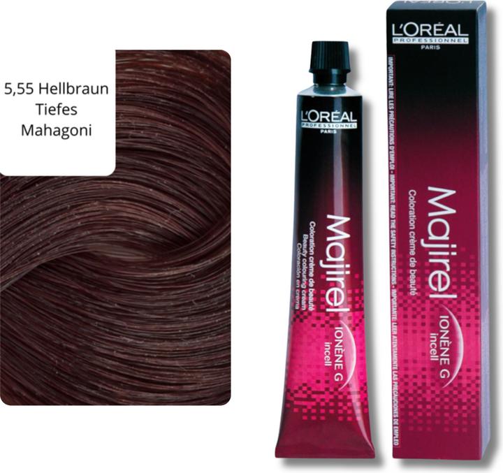 Produktbild L'Oréal Professionnel Majirel (5.55 Hellbraun tiefes Mahagoni)