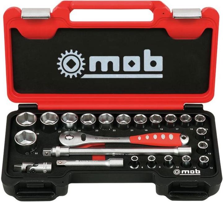 Actual product image Peddinghaus Fusion Box socket spanner set 23-piece incl. ratchet (1/4")