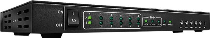 Actual product image Lindy HDMI 4K UHD 6x2 Matrix
