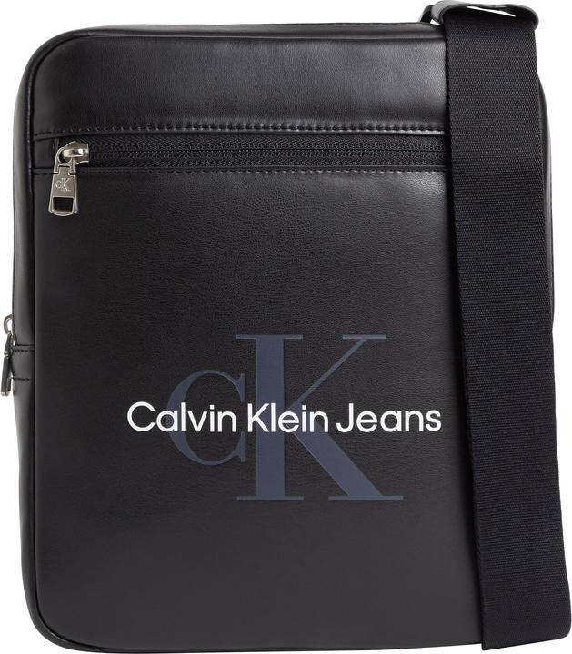 Calvin Klein Herren Monogramm Soft Reporter22 Crossovers, Schwarz, One Size (100% Polyurethane)