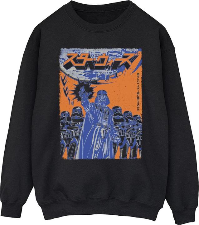 Actual product image Star Wars Mens Vader International Poster Sweatshirt (XL)