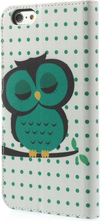 Produktbild König Design Handyhülle Tasche für Handy Apple iPhone 6 Plus Dicke Eule auf Ast (Apple iPhone 6 Plus)