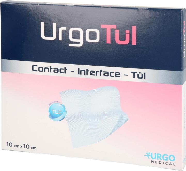 Actual product image Urgo UrgoTül 10 x 10 cm lipidocolloid wound dressing, 10 pcs. Wound gauze