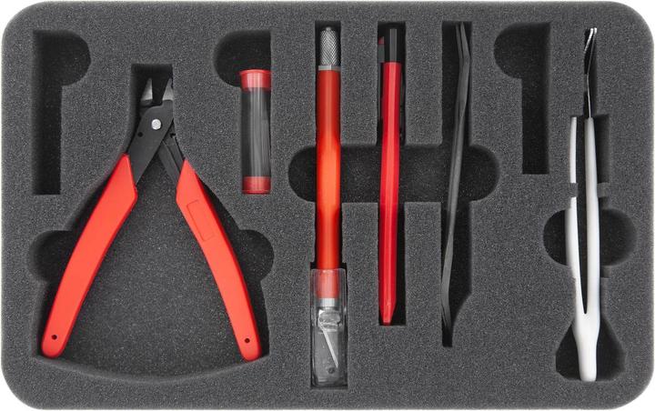 Produktbild Feldherr MI25BO - MINI Tasche für Bastelwerkzeuge + Farbfläschchen + Pinsel