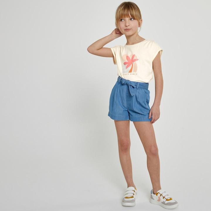 Image du produit La Redoute Collections Short en jean en denim léger (120 C)