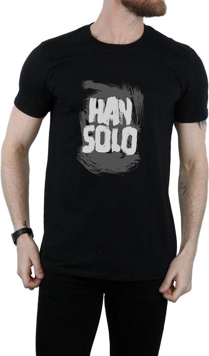 Actual product image Star Wars Mens Han Solo Text T-Shirt (XL)