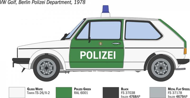 Image du produit 1:24 VW Golf Mk.I POLICE