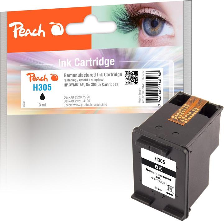 Image du produit Peach Encre HP n° 305 / 3YM61AE Noir (CF)
