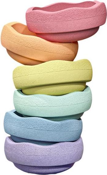 Stapelstein ® MINI Rainbow Pastel 6 (6 Stk.)