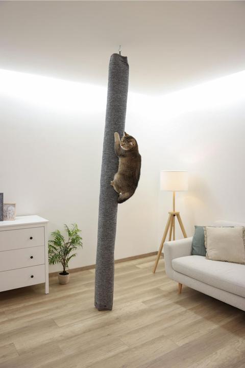 Image du produit Kerbl Sac à grimper Carpet, p. chats (240 cm, Marron)