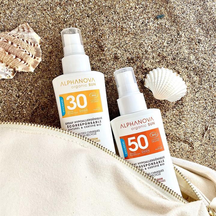 Immagine prodotto Alphanova SUN spray voyage SPF30 ipoallergenico (Spray solare, SPF 30, 90 g)