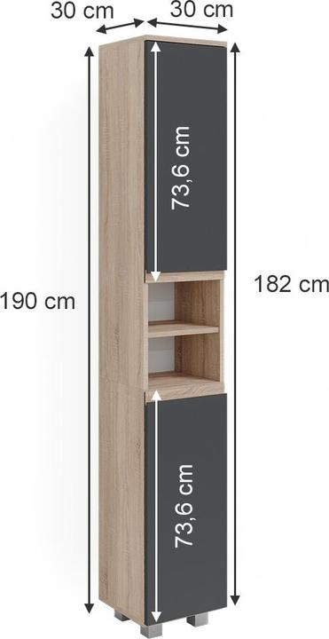 Produktbild Vicco J-Shape (30 x 30 x 190 cm)