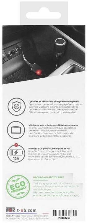 Image du produit T'nB Adaptateur allume-cigare