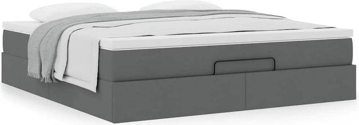 Immagine prodotto VidaXL Ottomana con materasso in tessuto grigio scuro 160x200 cm (160 x 200 cm)