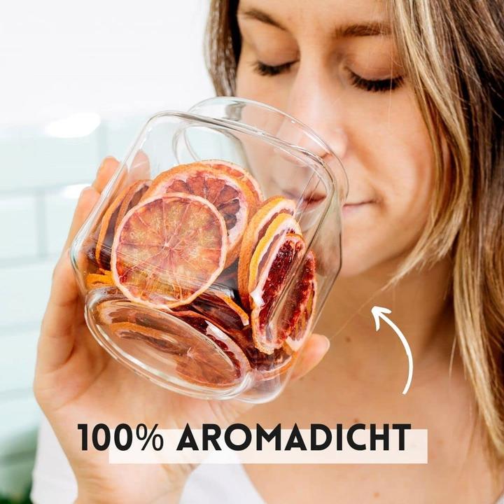 Image du produit Econovo Verres à provisions avec couvercle carré 3 pièces (2.70 l)