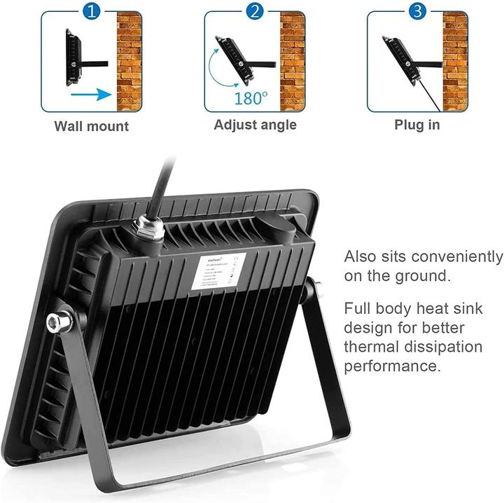 Produktbild Elegante 100W LED Schwarzlicht Strahler 365-370nm