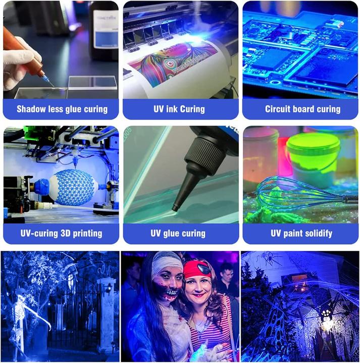 Produktbild Elegante 100W LED Schwarzlicht Strahler 365-370nm