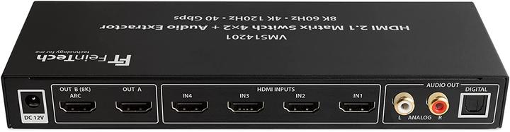 Produktbild FeinTech HDMI 2.1 Matrix Switch 4x2 Umschalter